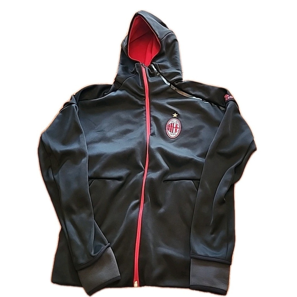 adidas AC Milan Training Winter Jacket Men's Red/Black, Size S
